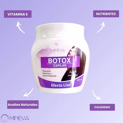 BOTOX CAPILAR MINEVA®️ | EFECTO LISO 500ML ¡2x1!